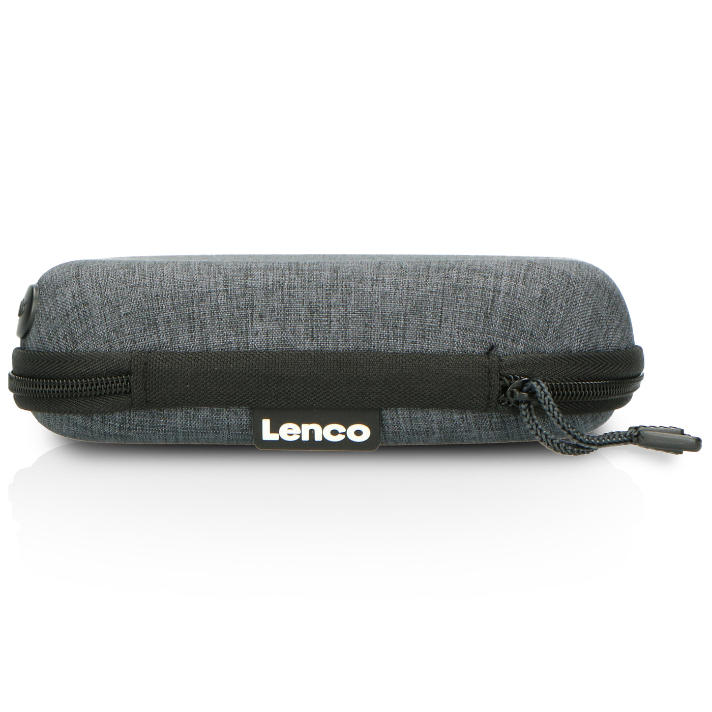 Lenco CD-201SI+PBC-50GY - Tragbarer CD/MP3-Player mit Anti-Schock-Schutz und praktischer Aufbewahrungstasche mit eingebauter Powerbank - Silber/Grau