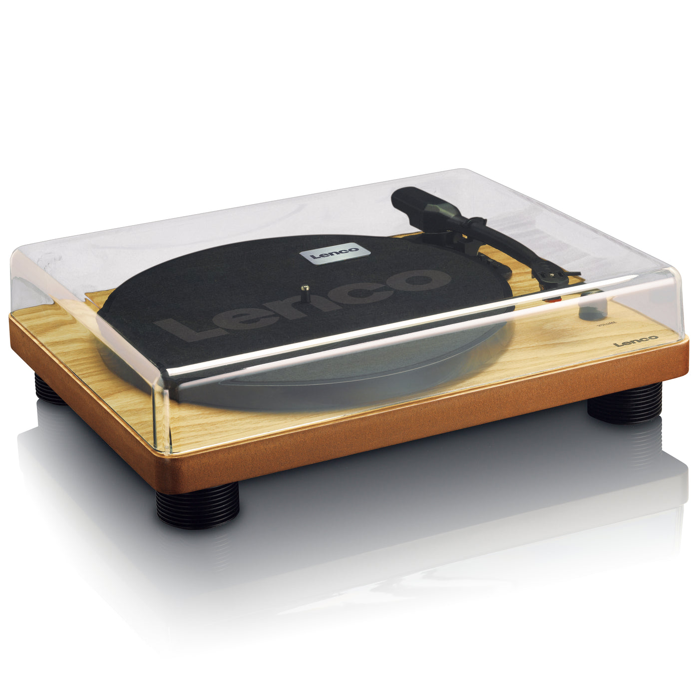 Lenco LS-50WD - Plattenspieler mit integrierten Lautsprechern - USB-Recording - Holz