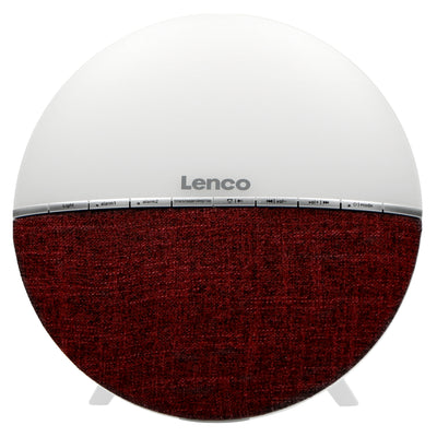 Lenco CRW-4BY - FM-Radiowecker und Wake-Up Light met Bluetooth® - Rot