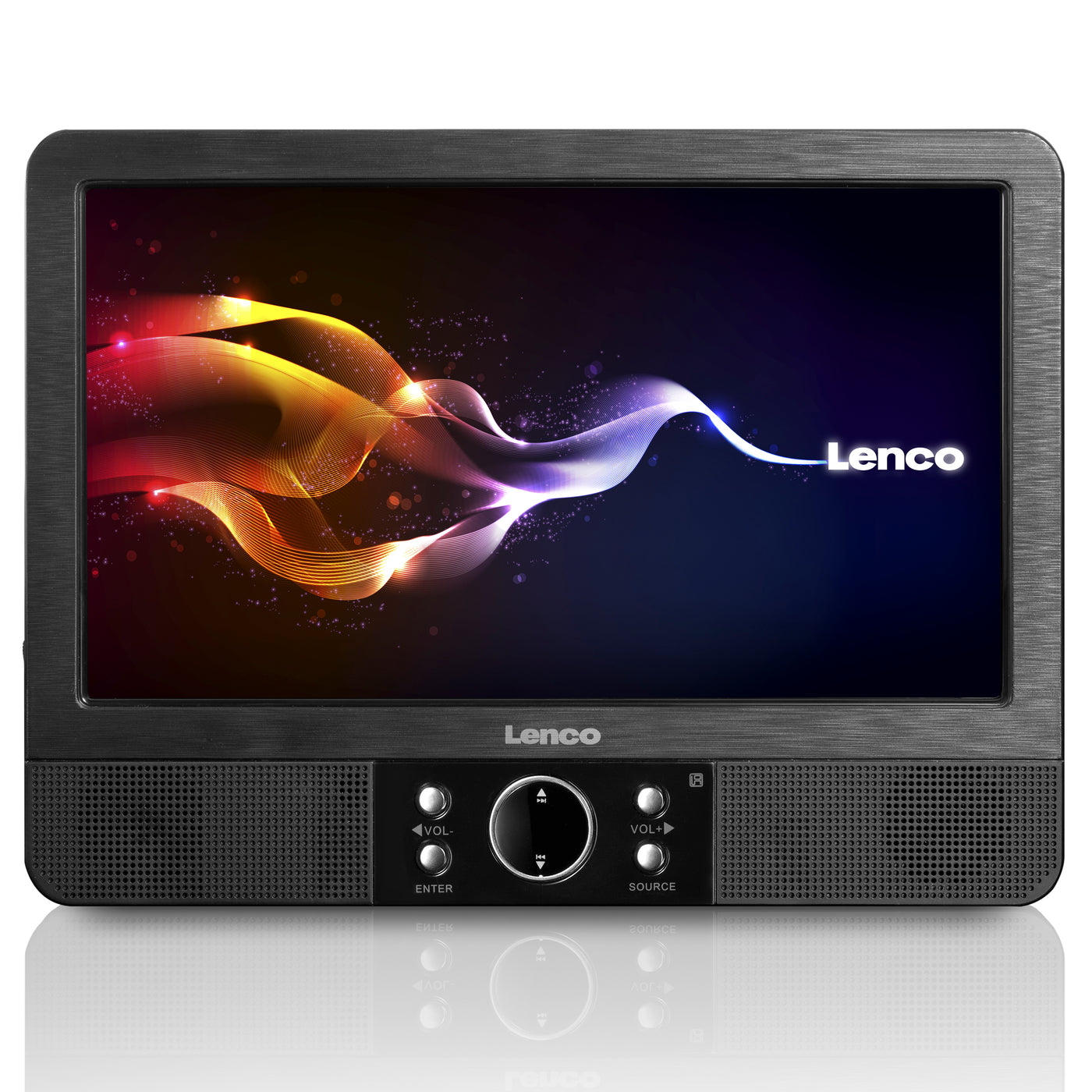 Lenco MES-415 - 9 Zoll Tragbarer DVD-Player mit Doppel-Bildschirm - USB/SD - Schwarz