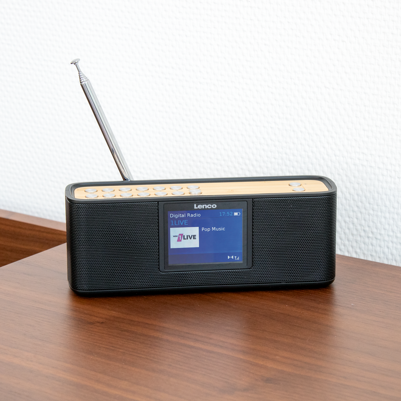 Lenco PDR-045BK - DAB+-Radio mit Bluetooth® 5.0, Schwarz
