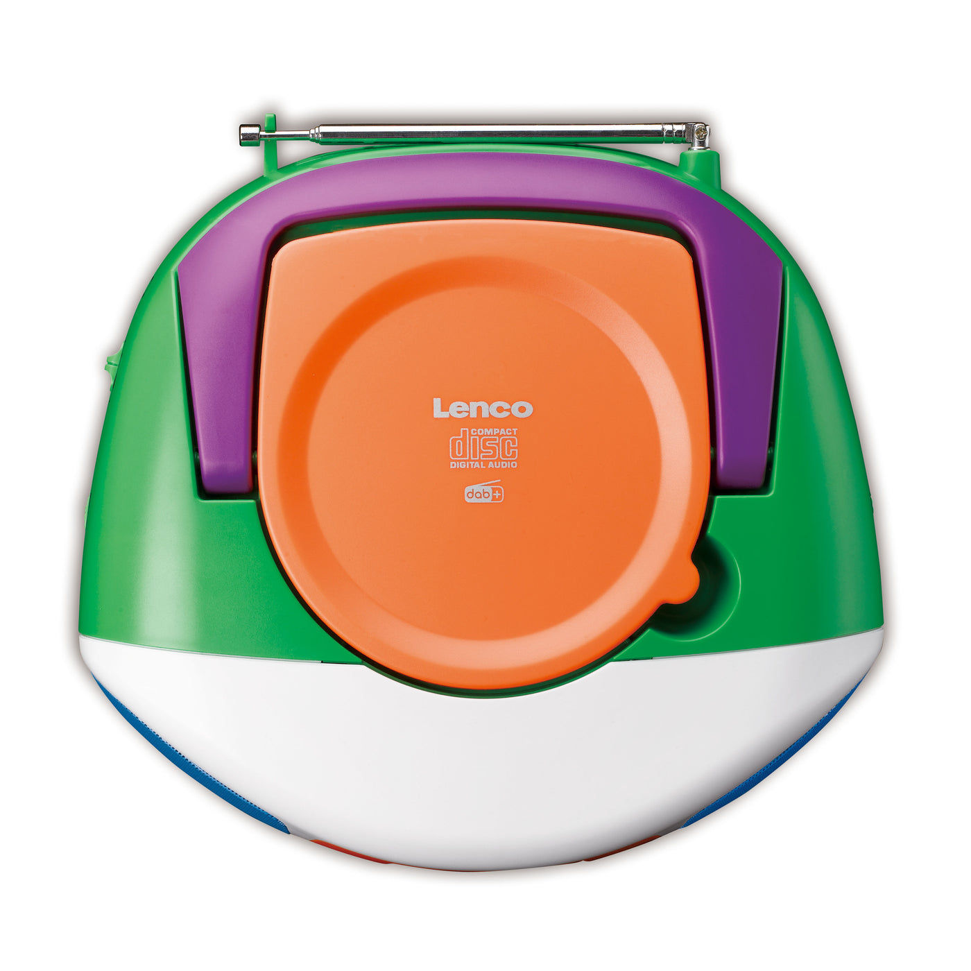 Lenco SCD-861KIDS - Tragbares DAB+/FM-Radio mit Bluetooth®, CD-Player und großem LCD-Farbdisplay - Fröhliche Farben für Kinder