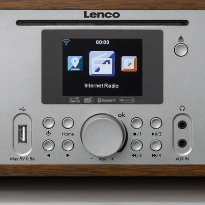 Lenco DIR-270WD -Radio mit Internet, DAB, FM Radio/ CD/BT