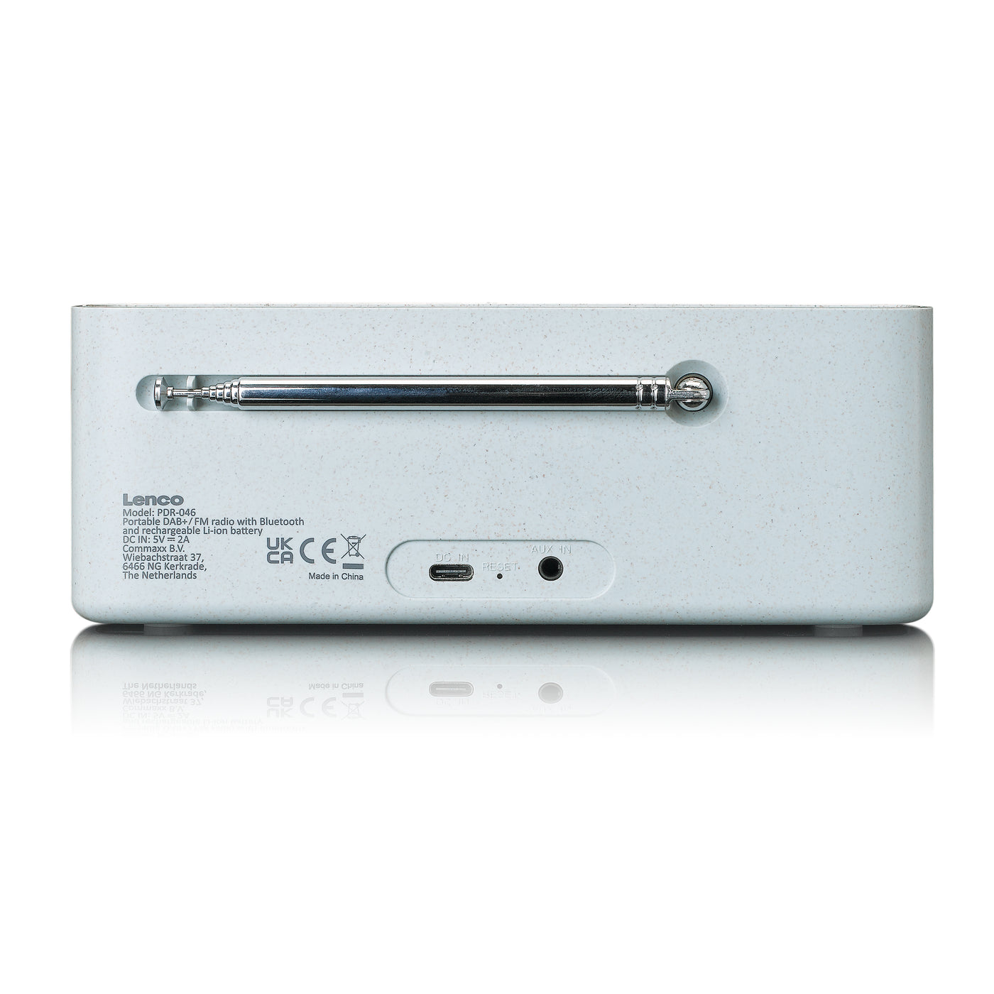 Lenco PDR-046GY - Eco DAB+ Radio mit Bluetooth® 5.0, weiß/bambus