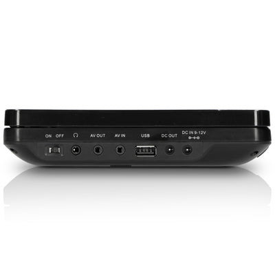 Lenco DVP-939 - 2 x 9 Zoll tragbarer DVD-Spieler mit 2x Kopfhörer und 2x Kopfstützenbefestigung - integrierter Akku - USB-Eingang - SD-Kartenleser - Schwarz