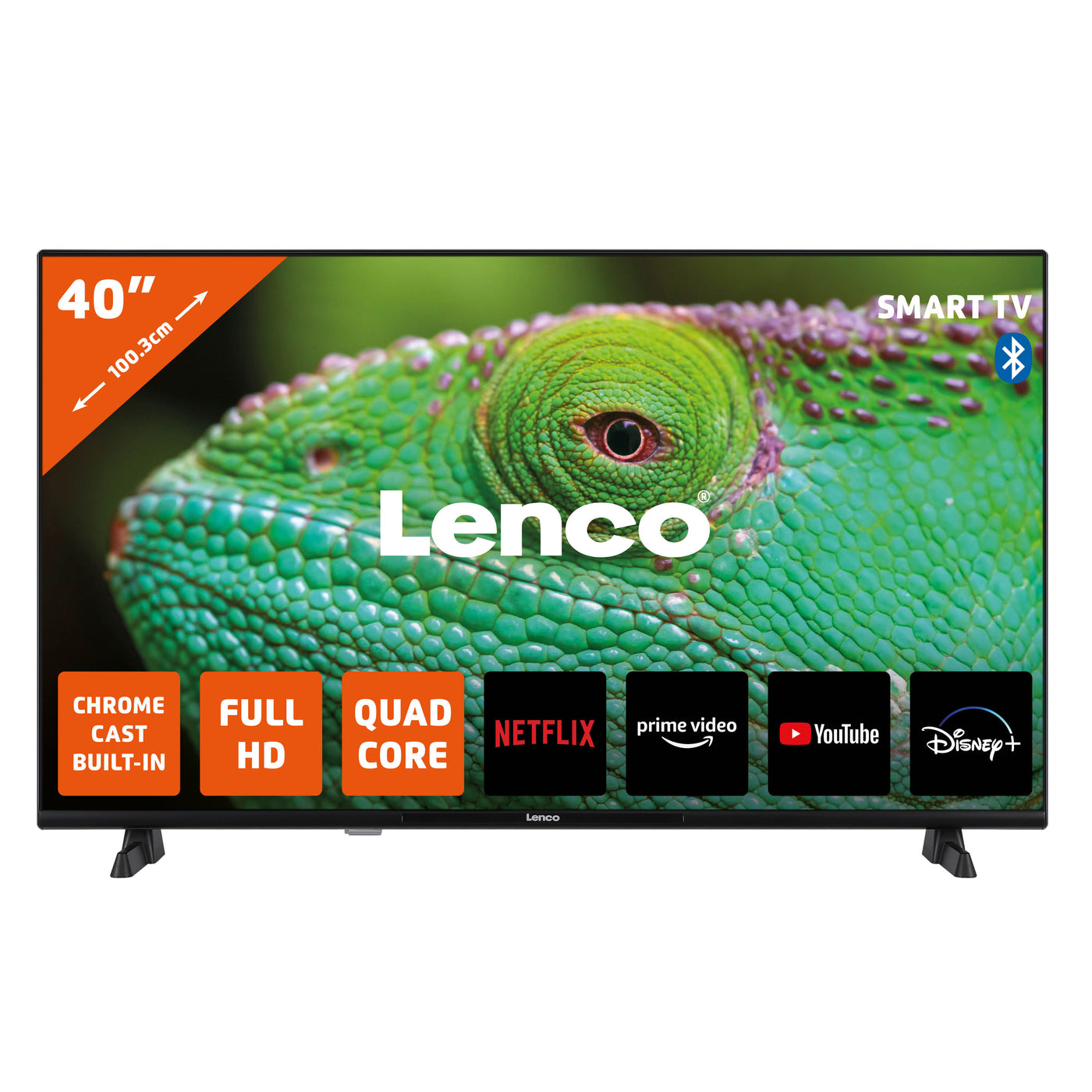 Lenco LED-4044BK - 40-Zoll Android-Smart-TV, Full HD, schwarz