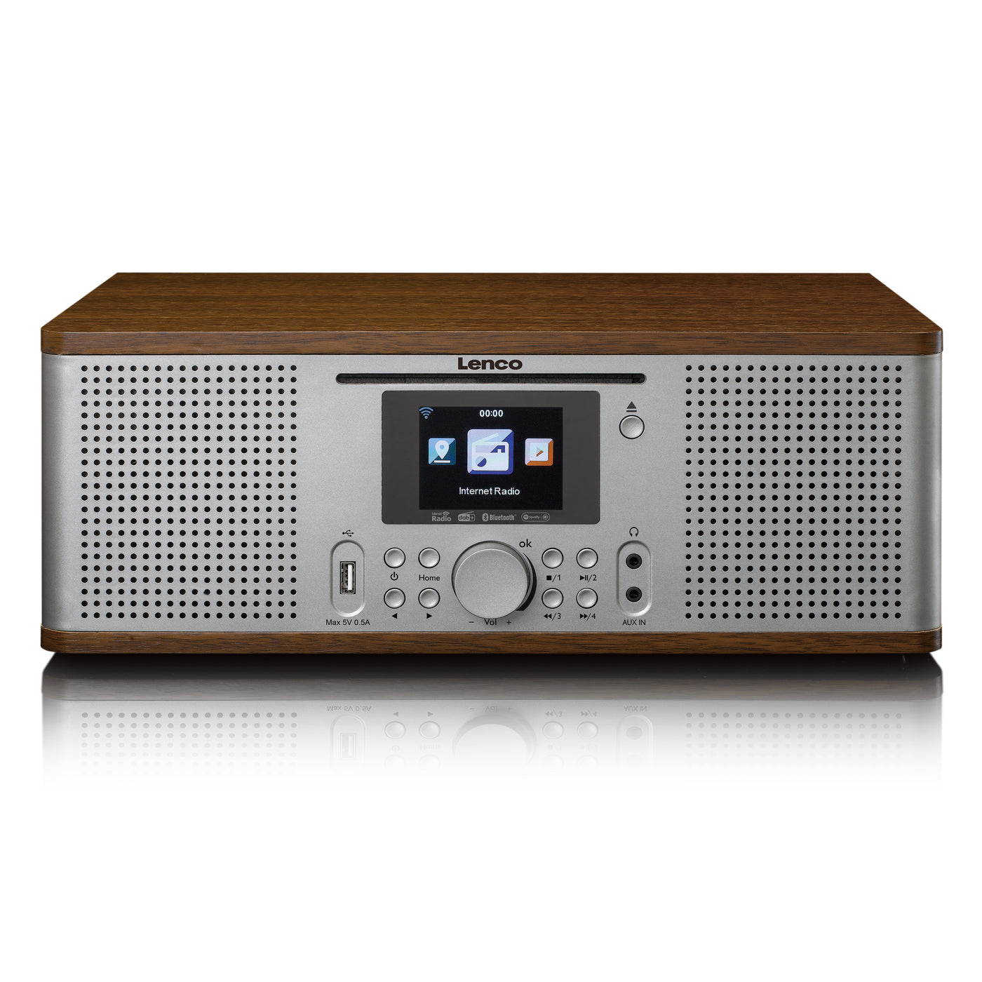 Lenco DIR-270WD -Radio mit Internet, DAB, FM Radio/ CD/BT