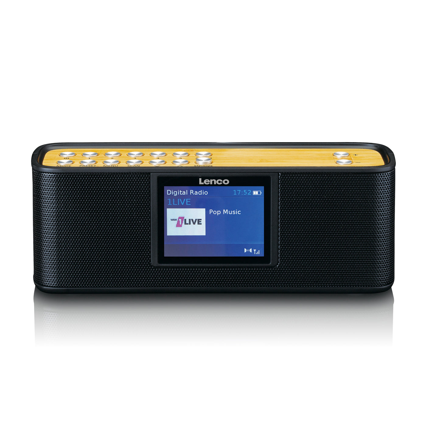 Lenco PDR-045BK - DAB+-Radio mit Bluetooth® 5.0, Schwarz
