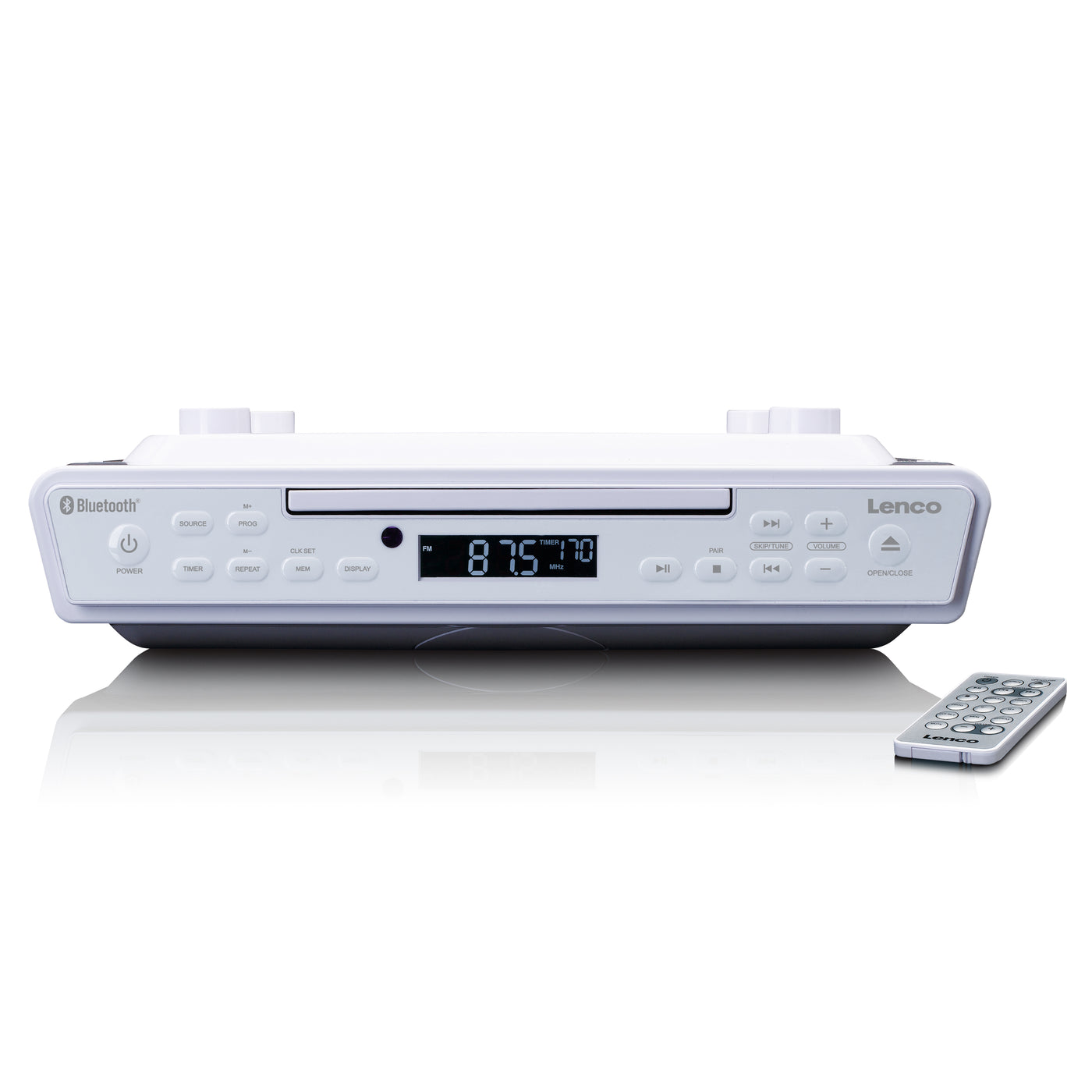 Lenco KCR-150WH - FM-Küchenradio mit CD-Player und Bluetooth® - Weiß