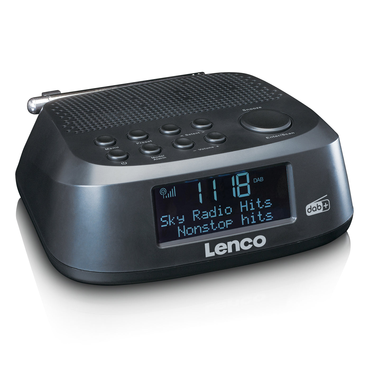 Lenco CR-605BK - Radio mit DAB+ und UKW-Radio - Schwarz