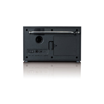 Lenco DAR-017BK - Kompaktes und stilvolles DAB+/FM-Radio mit Bluetooth® und Holzgehäuse - Schwarz
