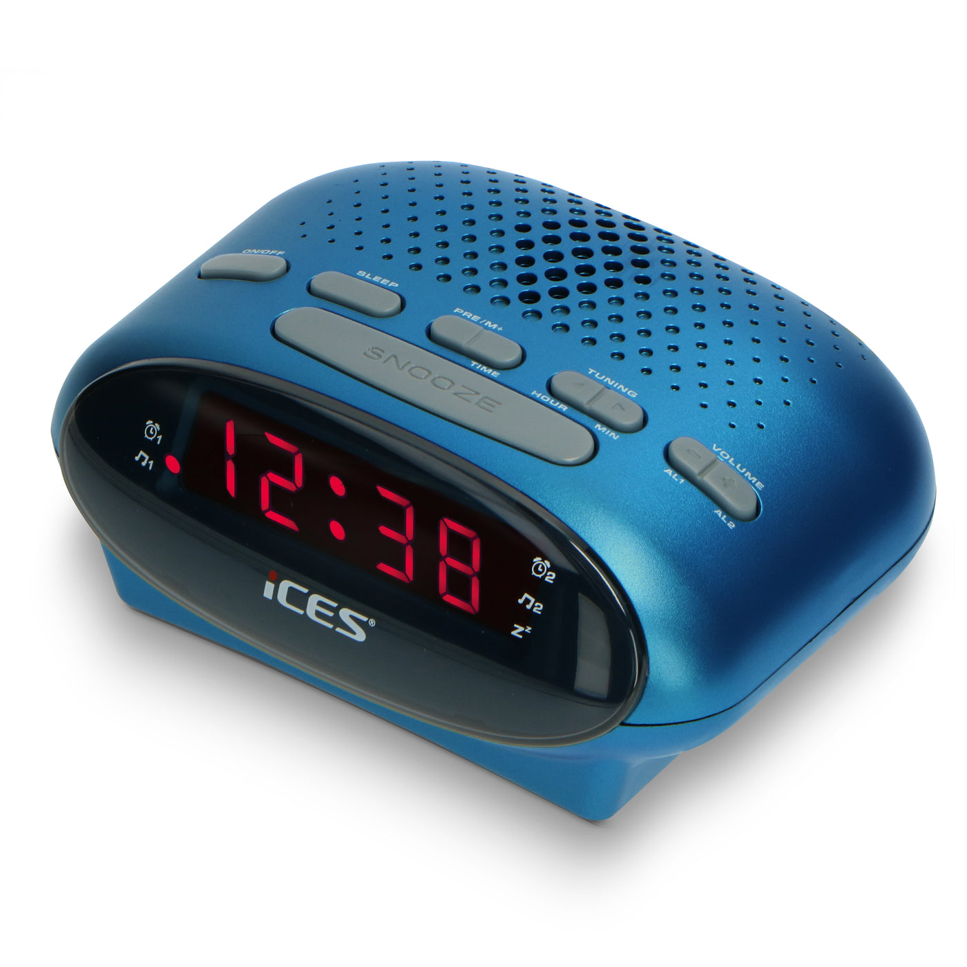 Ices ICR-210 Blue - FM Uhrenradio