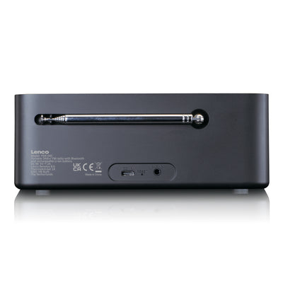 Lenco PDR-045BK - DAB+-Radio mit Bluetooth® 5.0, Schwarz
