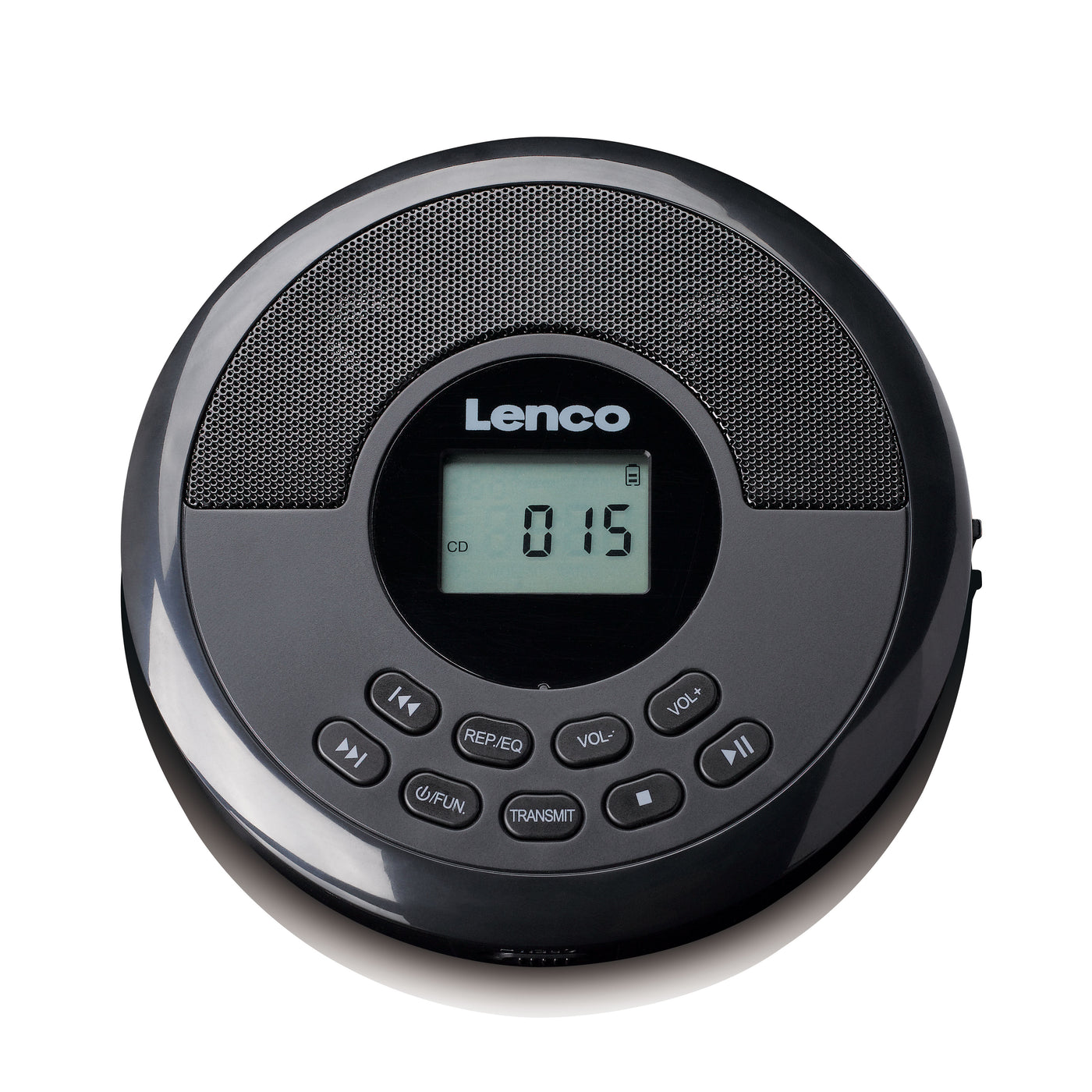 Lenco CD-340BK - Tragbarer CD-/MP3-Player mit Bluetooth und integrierten Lautsprechern - Schwarz