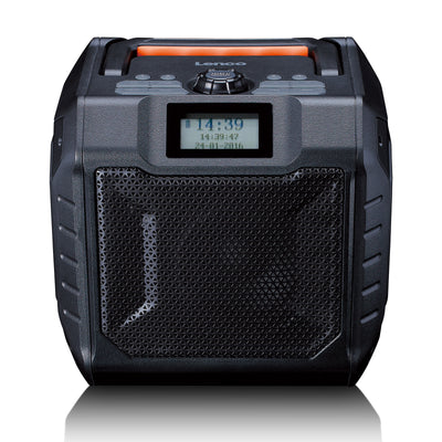 Lenco ODR-160GY - Leistungsstarkes tragbares outdoor DAB+/FM Radio mit Bluetooth® - IPX5 strahlwassergeschützt - Grau