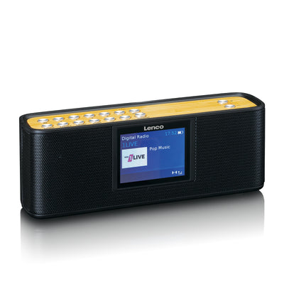 Lenco PDR-045BK - DAB+-Radio mit Bluetooth® 5.0, Schwarz
