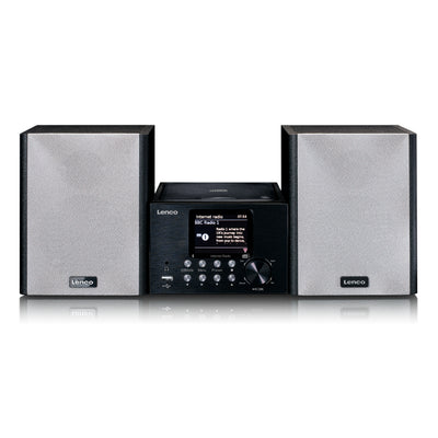 Lenco MC-250BK - Micro-Set mit Smart Radio, CD-/USB-Player, Internet, DAB+, Bluetooth® - Schwarz