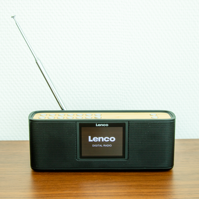 Lenco PDR-045BK - DAB+-Radio mit Bluetooth® 5.0, Schwarz