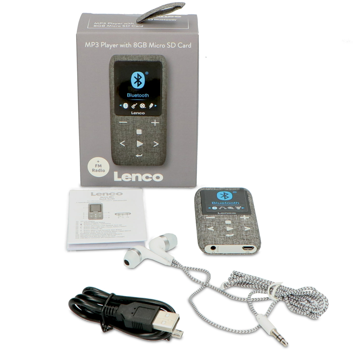 Lenco Xemio-861GY - MP3-Player - Grau