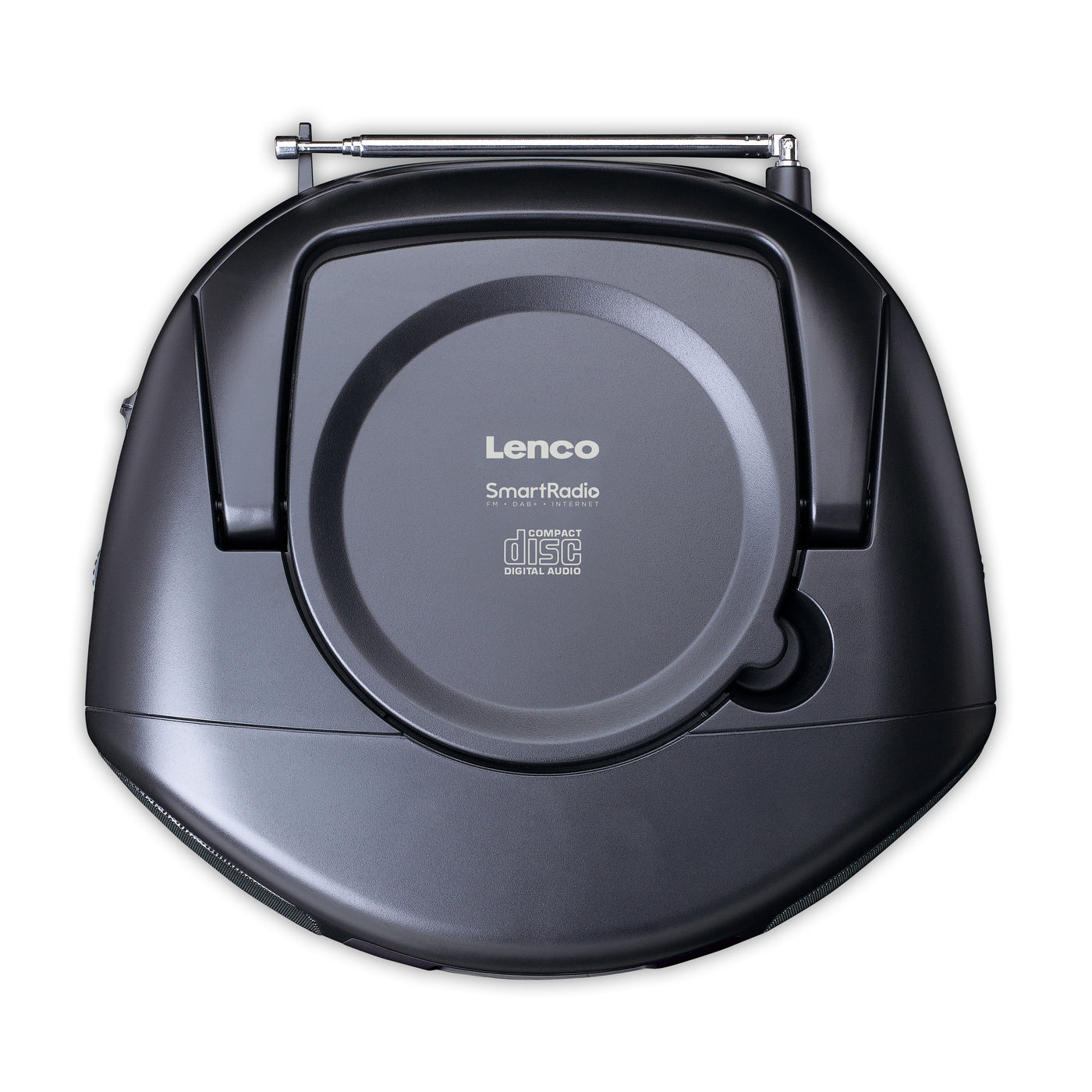 Lenco SCD-6000BK - Tragbares Internetradio mit DAB+/FM, Bluetooth®, CD-Player und großem LCD-Farbdisplay - Schwarz