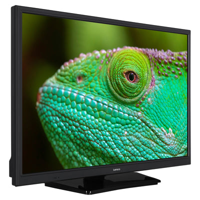 Lenco LED-2463BK - 24-Zoll Android-Smart-TV mit 12-V-Kfz-Adapter, schwarz