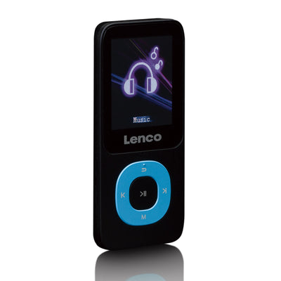 Lenco Xemio-659BU - MP3/MP4-Player mit 4 GB Mikro-SD-Speicherkarte, blau