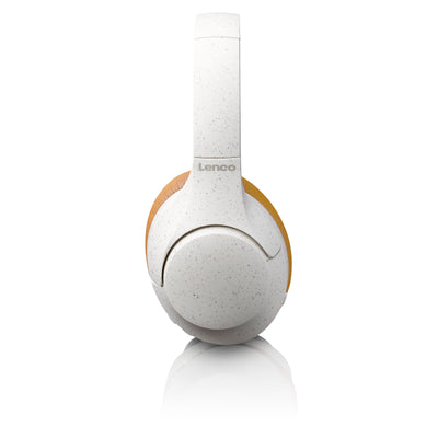Lenco HPB-830GY - Kabelloser Bluetooth® Kopfhörer mit Active Noise Cancelling und eingebauten Mikrofonen - Grau/Weiß