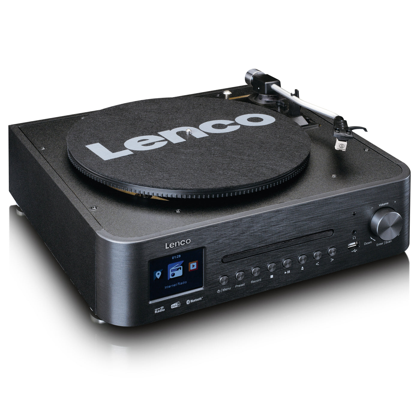 Lenco MC-460BK - Hifi set mit Internet, DAB+ und FM Radio - Schwarz
