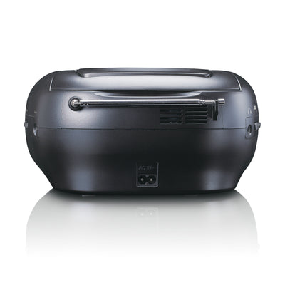 Lenco SCD-6000BK - Tragbares Internetradio mit DAB+/FM, Bluetooth®, CD-Player und großem LCD-Farbdisplay - Schwarz