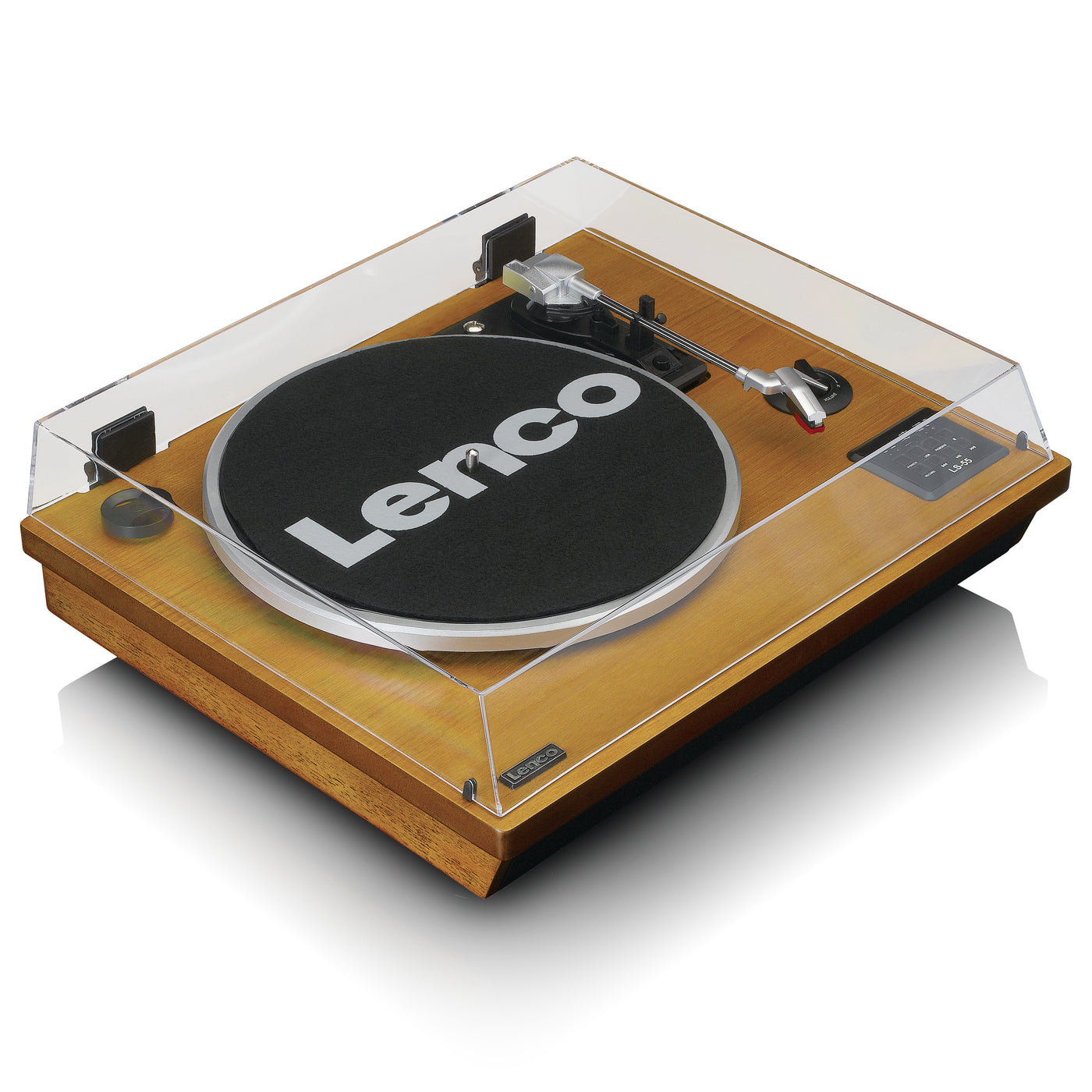 Lenco LS-55WA - Plattenspieler mit Bluetooth®, USB, MP3, Lautsprecher - Holz