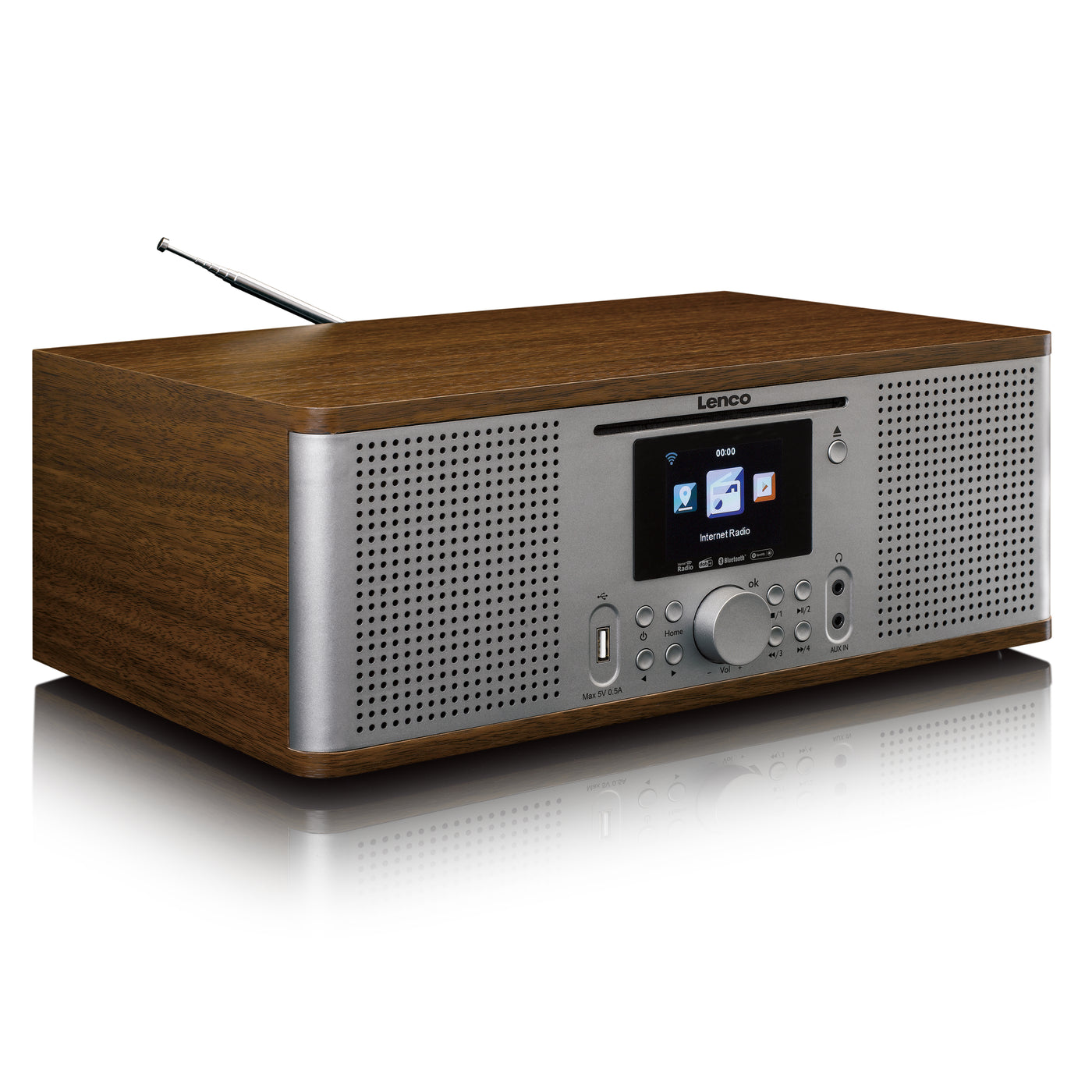 Lenco DIR-270WD -Radio mit Internet, DAB, FM Radio/ CD/BT