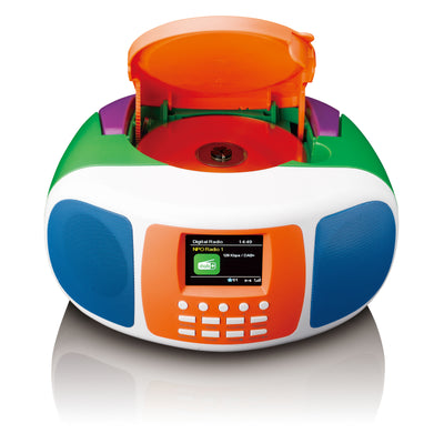 Lenco SCD-861KIDS - Tragbares DAB+/FM-Radio mit Bluetooth®, CD-Player und großem LCD-Farbdisplay - Fröhliche Farben für Kinder