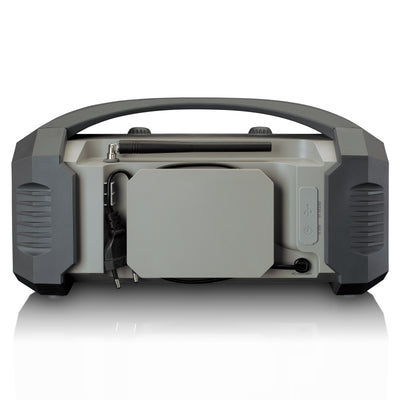 Lenco ODR-150GY - Baustellenradio DAB+/FM mit Bluetooth®, IP54 wasser-und staubdicht - Grau