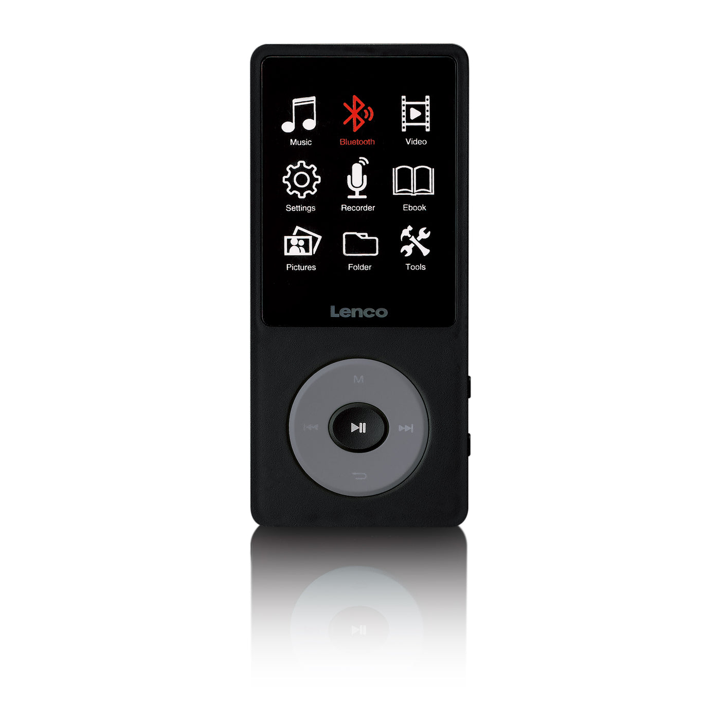 Lenco Xemio-860BK - MP3/MP4-Spieler mit Bluetooth® und 8 GB internem Speicher - Schwarz