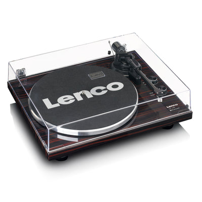 Lenco LBT-288WA - Plattenspieler mit Riemenantrieb, Bluetooth® und Anti-Skating, dunkelbraun