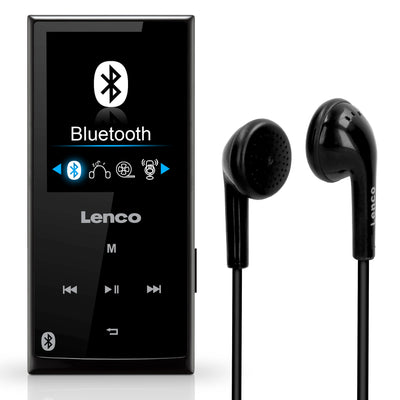 Lenco Xemio-760 Black - MP3/MP4-Player mit Bluetooth® - 8 GB interner Speicher - 2" Farbdisplay - Schwarz