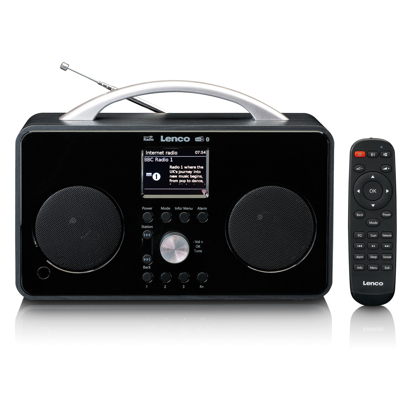 Lenco PIR-645BK - Internet / DAB+ FM Radio mit Bluetooth® - Schwarz