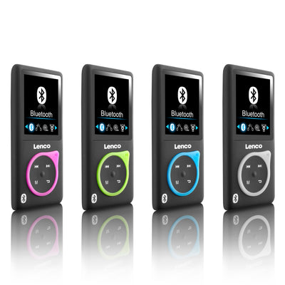 Lenco XEMIO-768 Lime - MP3/MP4-Player mit Bluetooth® - 8 GB Mikro-SD-Speicherkarte - 1,8" Farbdisplay - Grün