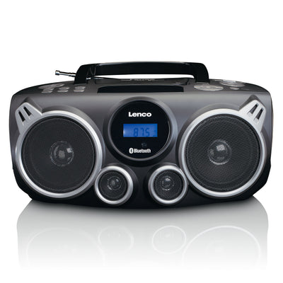 Lenco SCD-685BK - Tragbare XXL Boombox - DAB+/FM-Radio - CD/MP3-Player - Bluetooth® - 2 x 5 Watt RMS - USB-Eingang - SD-Kartenleser - Schwarz