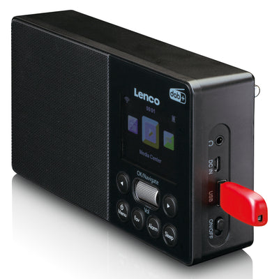 Lenco PIR-510BK - Internet, DAB+ FM tragbarer Radio