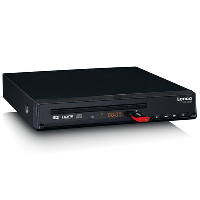 Lenco DVD-120BK - DVD Player mit HDMI und Scart - Display - Fernbedienung