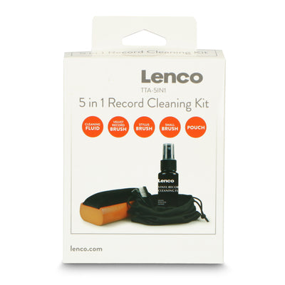 Lenco TTA-5IN1 - Reinigungsbürste aus Holz mit Samtpolsterung