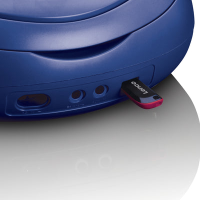 Lenco SCD-69BU - DAB Radio - Boombox - CD Player - MP3 - USB - Blau