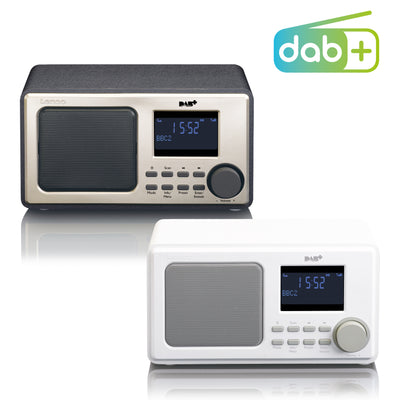 Lenco DAR-010WH - DAB+ FM-Radio mit AUX-Eingang und Alarmfunktion - Weiß