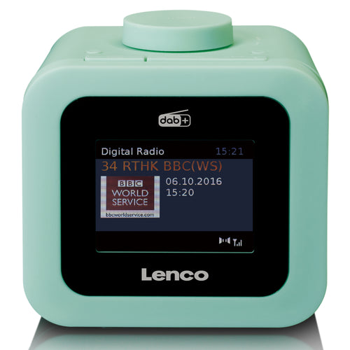 Lenco CR-620GN - DAB+/FM-Radiowecker mit Farbdisplay - Grün