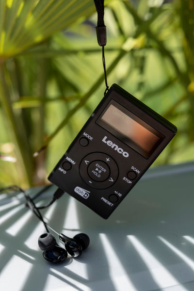 Lenco PDR-011BK - DAB+/FM-Taschenradio mit MP3-Player - Schwarz