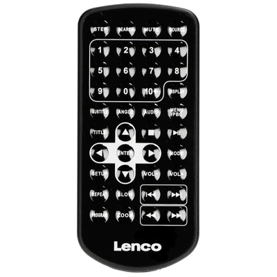 Lenco DVP-1045 Tragbarer DVD-Player - DVD-Player Set - 2 x 10“ TFT Bildschirm - 1200mAh Akku - Kfz Adapter - USB - SD - Viel Zubehör - Schwarz