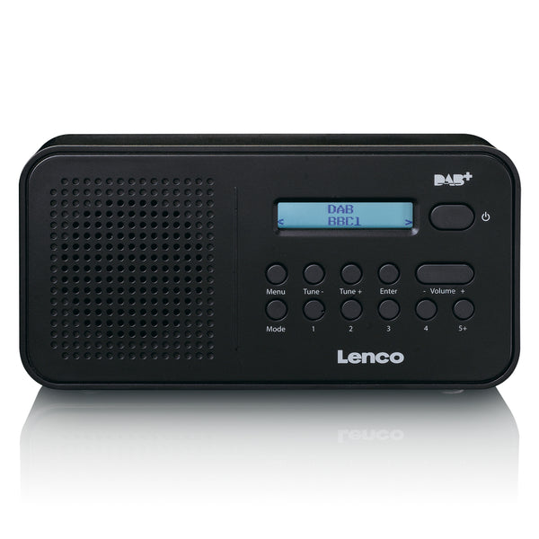 Lenco PDR-015BK - Tragbares DAB+/FM-Radio - Schwarz
