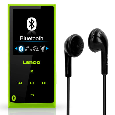 Lenco Xemio-760 BT Green - MP3/MP4-Player mit Bluetooth® - 8 GB interner Speicher - 2" Farbdisplay - Grün