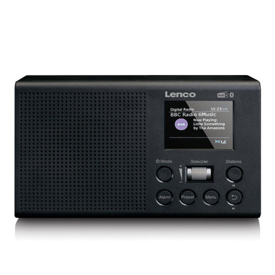 Lenco PDR-031BK - DAB+-/FM-Radio mit aufladbaren Batterien und Bluetooth®- Schwarz